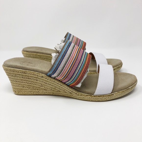 Charleston Shoe Co. Shoes - Charleston Cooper Multi-stripe Espadrilles Size 8
